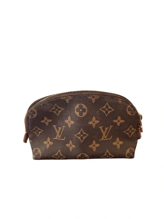 LV designs (graphic) Monogram Canvas Pouch - Dark Brown & Light Brown - Picture 8 of 9